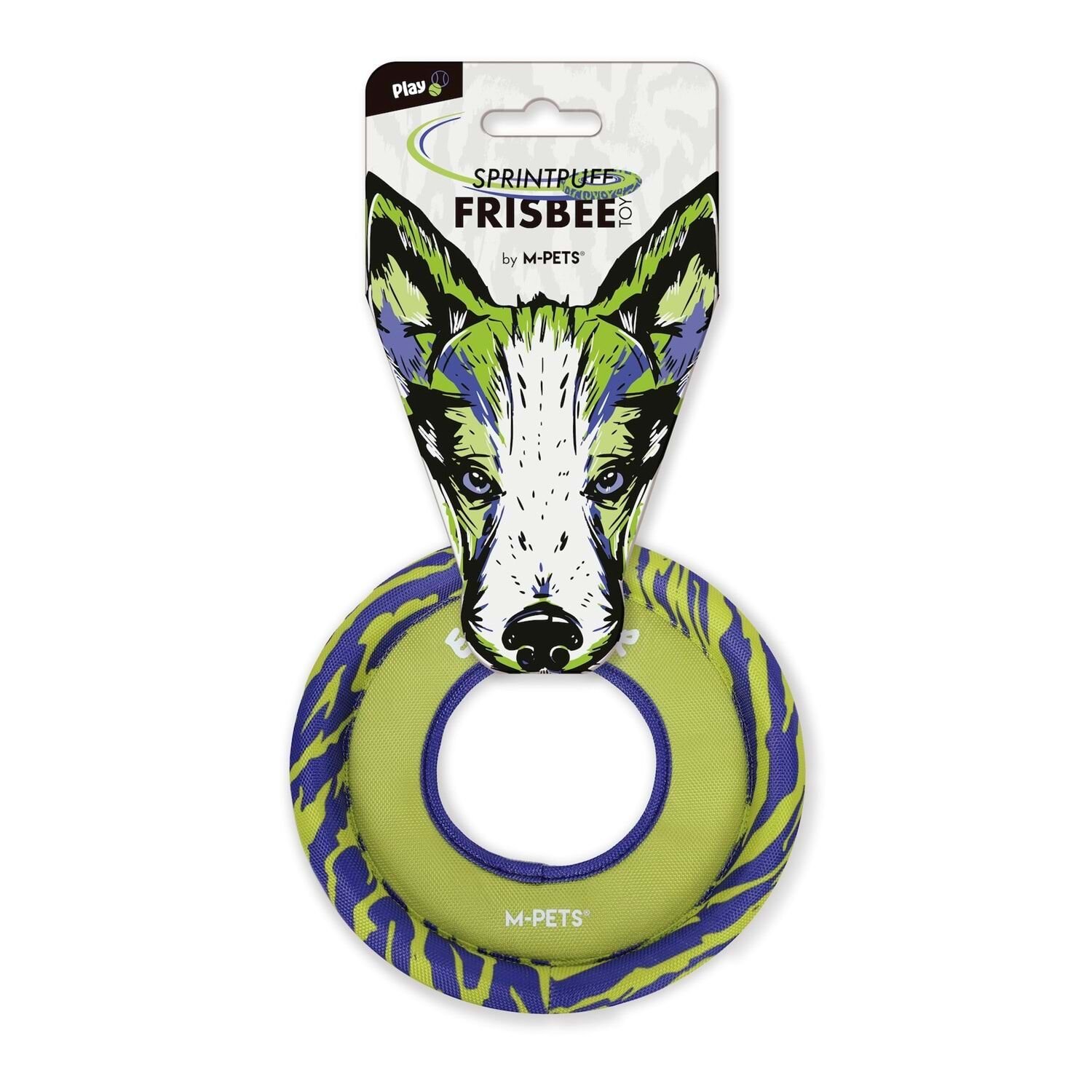 M-PETS SPRINTPUFF FRISBEE KÖPEK OYUNCAĞI GREEN/PURPLE