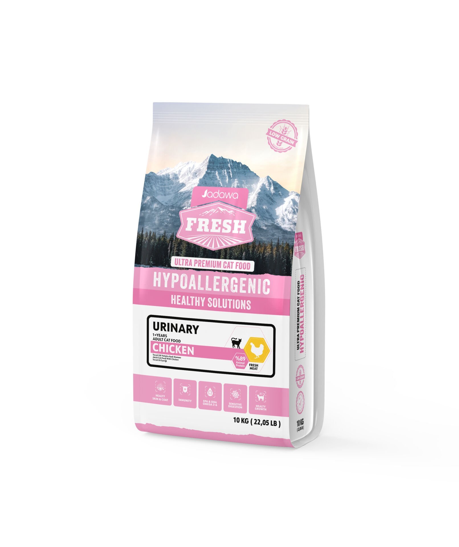 JADAWA FRESH ULTRA PREMIUM HYPOALLERGENIC CAT FOOD ADULT CHICKEN URINARY 10 KG