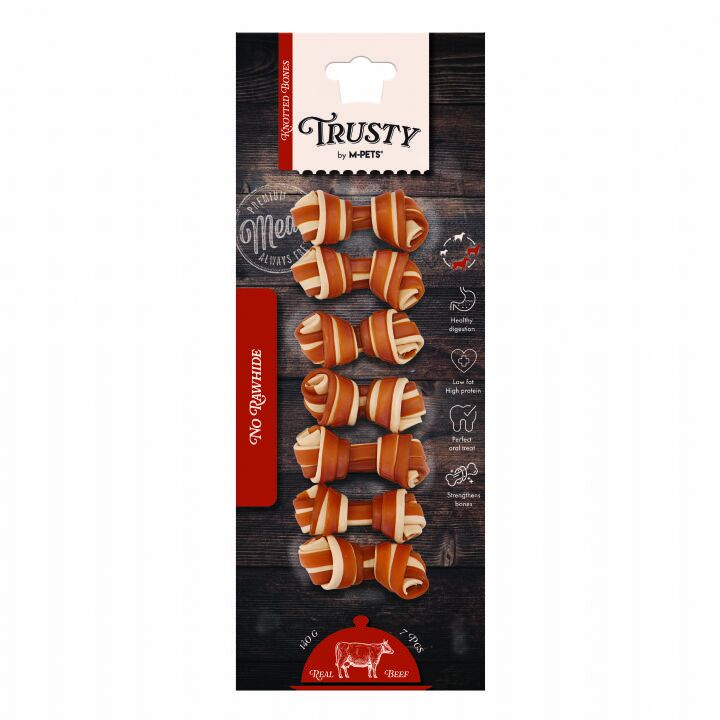 M-PETS TRUSTY BEEF TATLI PATATESLİ ÖDÜL 7Lİ 140GR/6,4CM