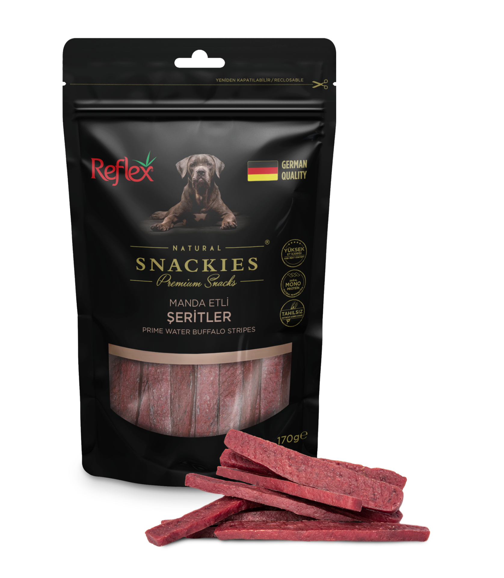 Snackies Manda Etli Şeritleri 170 Gr