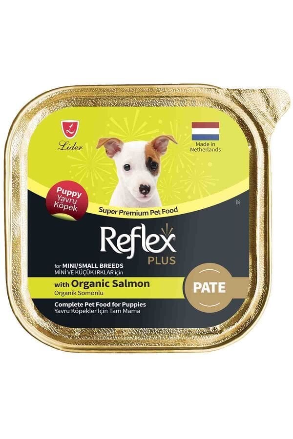 Pate Organik Somonlu Mini ve Küçük Irklar İçin Yavru Köpek Maması 85 gr