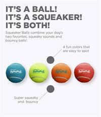Squeaker Ballz Squeaky Tenis Topları, Medium