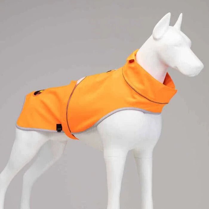 Softshell Neon Turuncu Küçük, Orta ve Büyük Irk Köpek Yağmurluğu