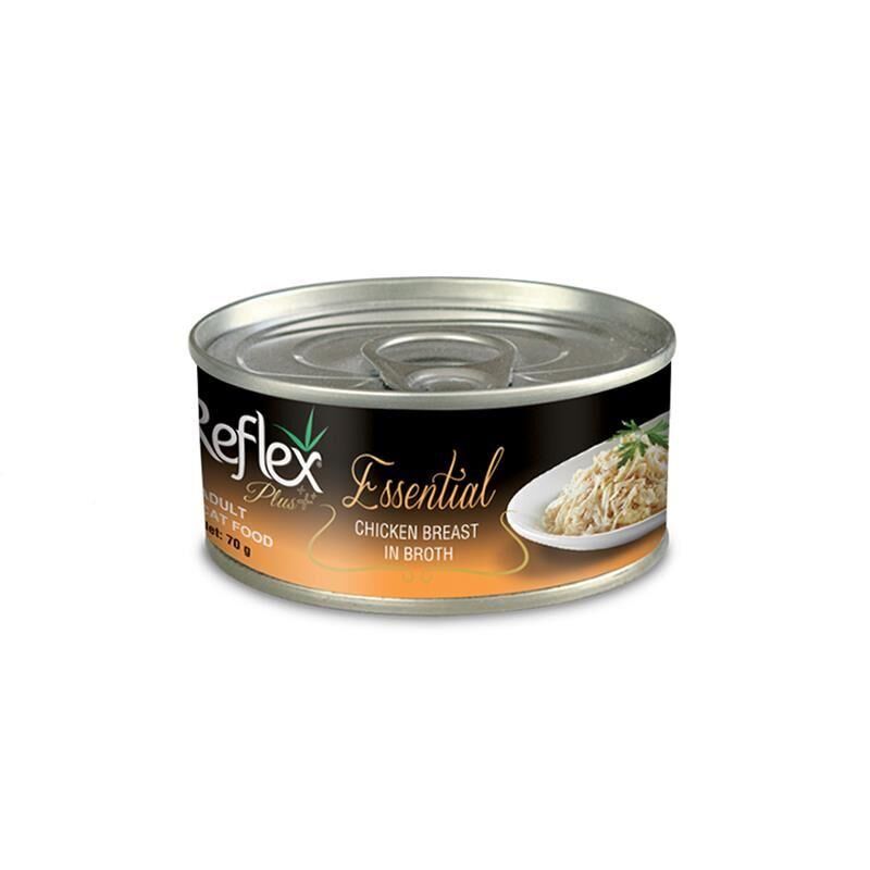 Essential Chicken Breast in Broth Tavuk Göğüslü Yetişkin Kedi Konservesi 70 Gr