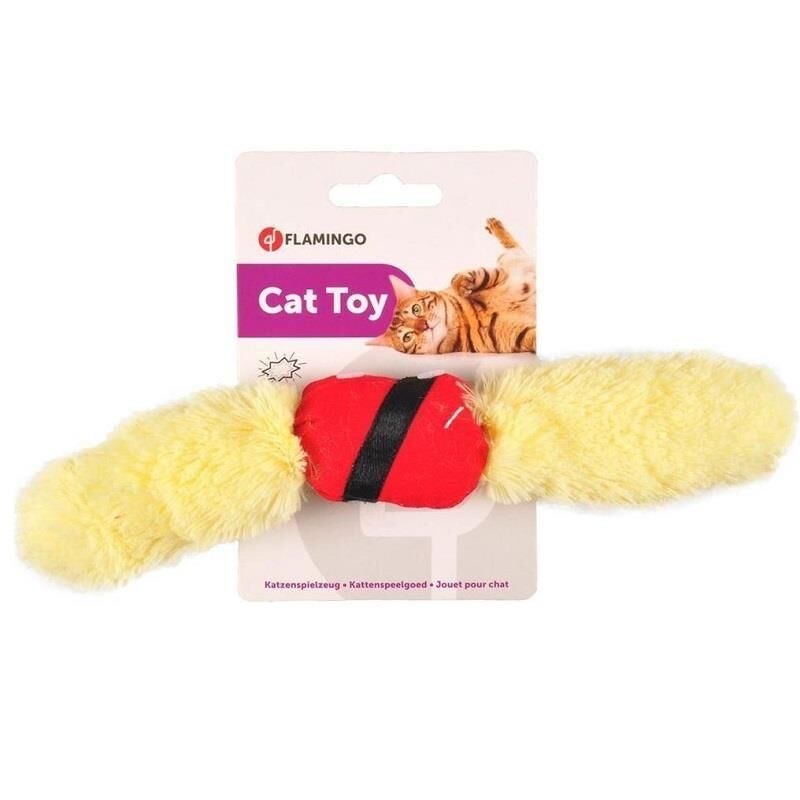 Soccer Tüylü Kedi Oyuncağı Siyah/Sarı