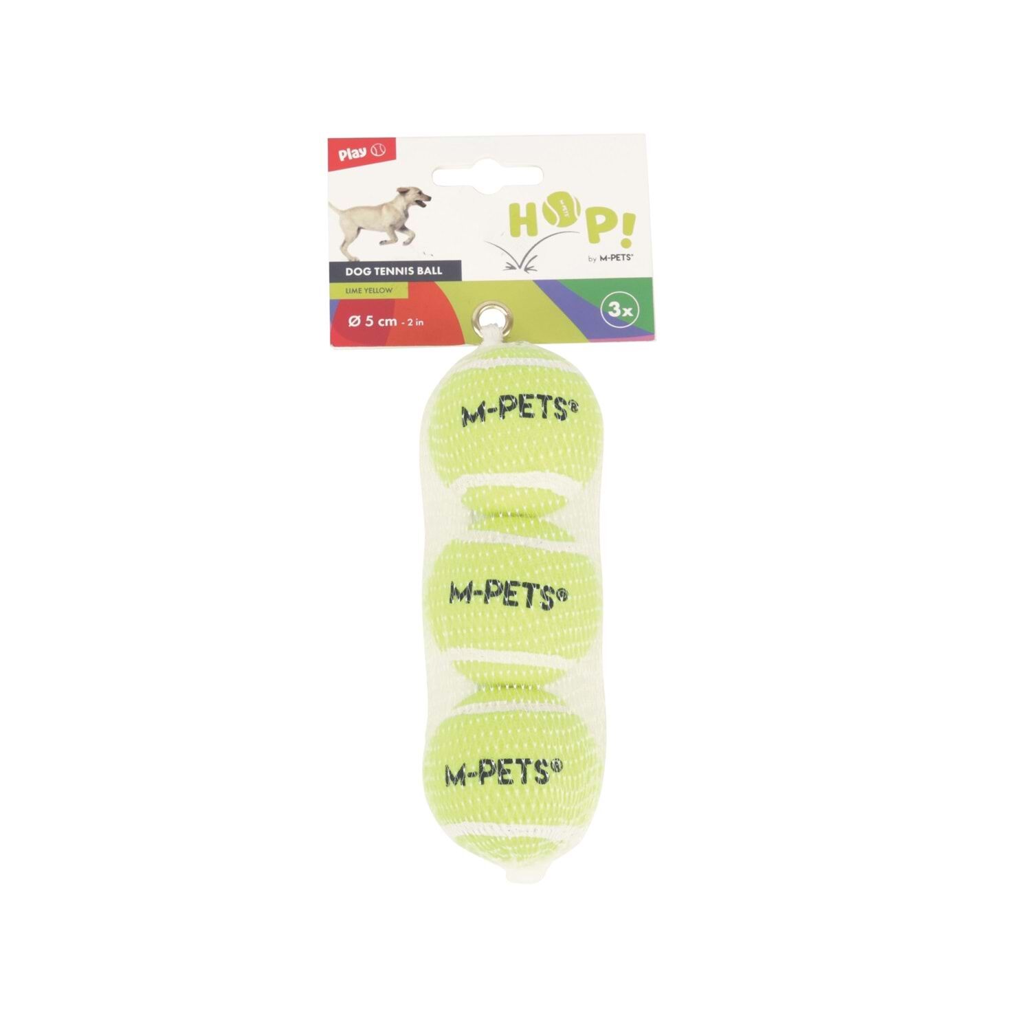 M-PETS HOP TENNİS TOPU YELLOW 5CM 3LÜ SET