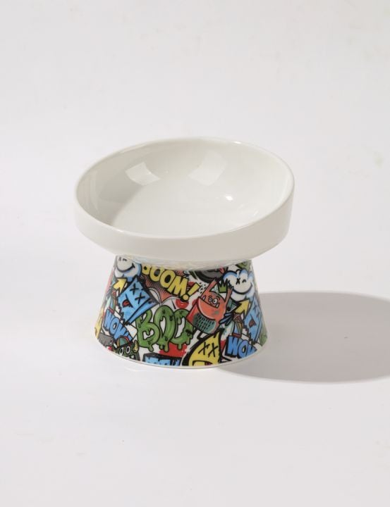 M-PETS URBAN STYLE TILTD SERAMİK MAMA KABI 150ML MİX COLOR