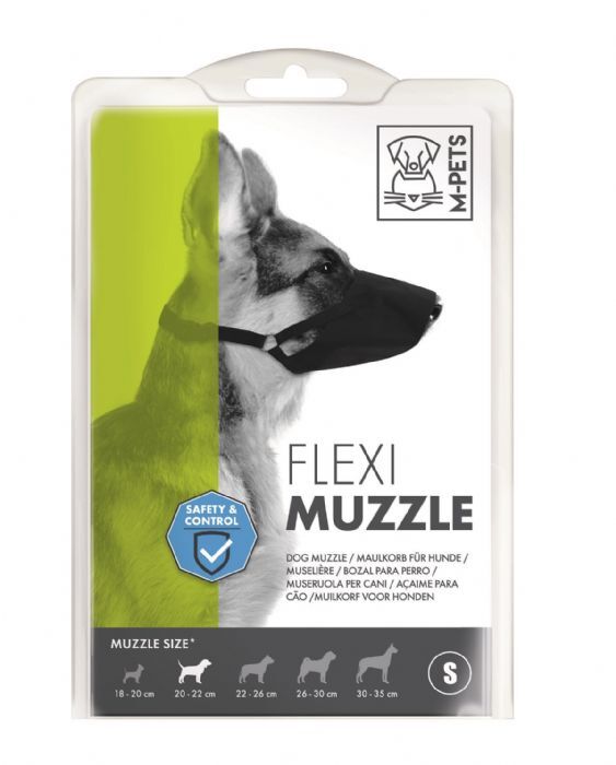 M-Pets Flexi Ayarlanabilir Bez Köpek Ağızlığı – Konforlu ve Yıkanabilir S