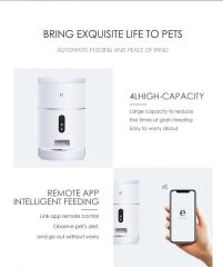 ELS Pet Kameralı Otomatik Kedi Köpek Mama Kabı