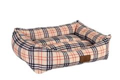 Peggy Lady Krem Kedi ve Köpekler için Yatak – Döşemelik Kumaş, Kaydırmaz Taban