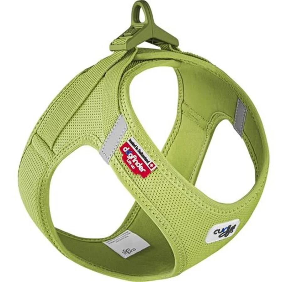 Curli Vest Harness Clasp Air-Mesh Lime – Hava Alabilen, Ergonomik, Güvenli Göğüs Tasması