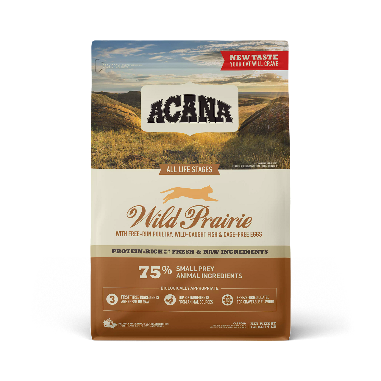 Wild Prairie Tüm ırk ve Yaşam Evreleri için Kedi Maması 1,8 Kg