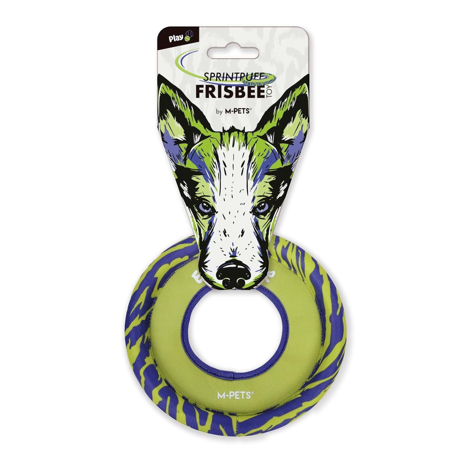 M-PETS Sprintpuff Frisbee Köpek Oyuncağı Yeşil / Mor (Green/Purple)