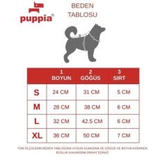 PUPPIA BABA HARNESS B/BLACK/S KÖPEK GÖĞÜS TASMASI S