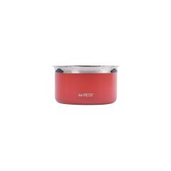M-PETS Splash Control Metal Su Kabı – 3,7 L (Kırmızı)