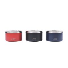 M-PETS Splash Control Metal Su Kabı – 3,7 L (Kırmızı)