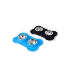 M-PETS DUET SILICONE MAT MAMA KABI BLUE 2X400ML