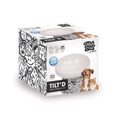 M-PETS URBAN STYLE TILTD SERAMİK MAMA KABI 250ML BLACK/WHİTE