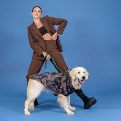 Lindo Ghost İçi Polarlı Su Geçirmez Köpek Yağmurluğu (Beden 0–8)