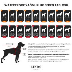 Lindo Ghost İçi Polarlı Su Geçirmez Köpek Yağmurluğu (Beden 0–8)