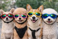 KEDİ KÖPEK GÖZLÜK MAVİ