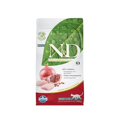 Tavuklu ve Narlı Tahılsız Yetişkin Kedi Maması 1,5kg