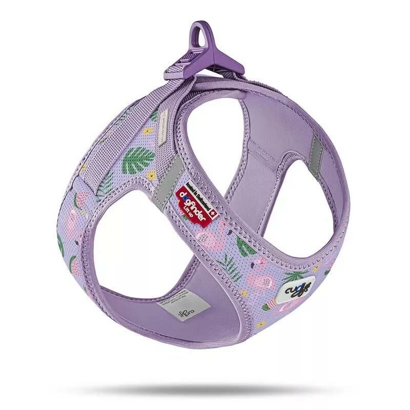 Curli Vest Harness Clasp Air-Mesh Lavendel-Flamingo – Hava Alabilen, Ergonomik, Güvenli Göğüs Tasması