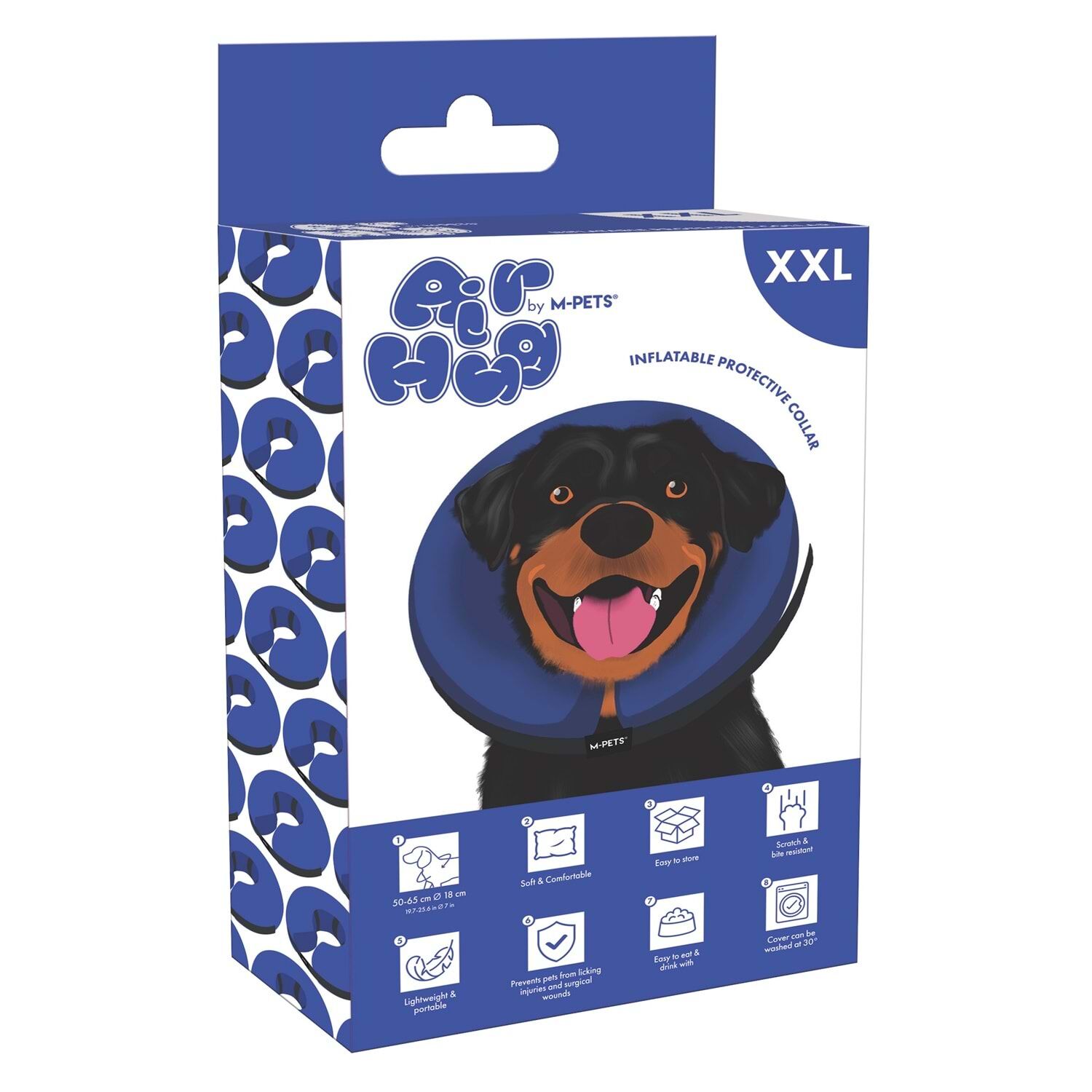 M-PETS AIR HUG ŞİŞİRİLEBİLİR KORUYUCU YAKA TASMA (S)