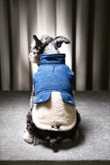 PETLUXE DENIM POLARLI KÖPEK KIYAFETİ L