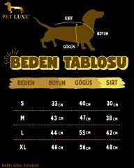 PETLUXE DENIM POLARLI KÖPEK KIYAFETİ M