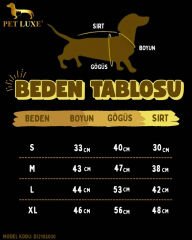 PETLUXE DENIM POLARLI KÖPEK KIYAFETİ M