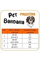 Pawstar Burgundy Take It Easy Kedi Köpek Fuları Pet Bandanası