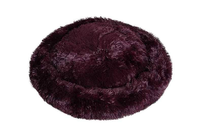 Peggy Pofuduk Bordo Kedi ve Köpekler için Yatak – Kaydırmaz Tabanlı, Anti-Stres Tasarım