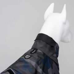 Lindo Softshell Köpek Yağmurluk – Siyah Kamuflaj (No:4)