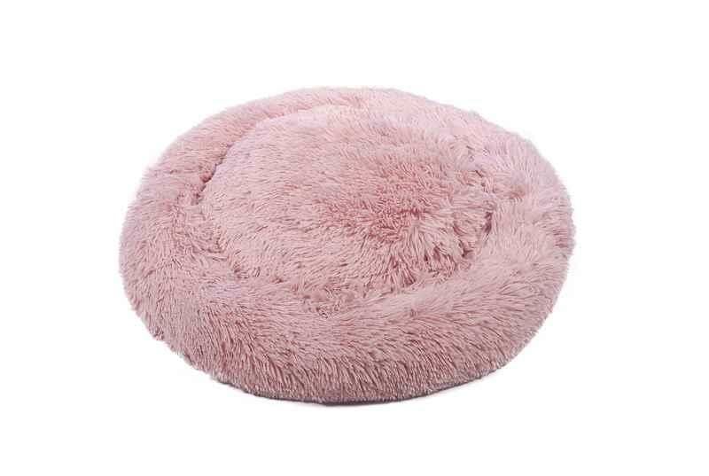 Peggy Pofuduk Pembe/Pudra Kedi ve Köpekler için Yatak – Kaydırmaz Tabanlı, Anti-Stres Tasarım