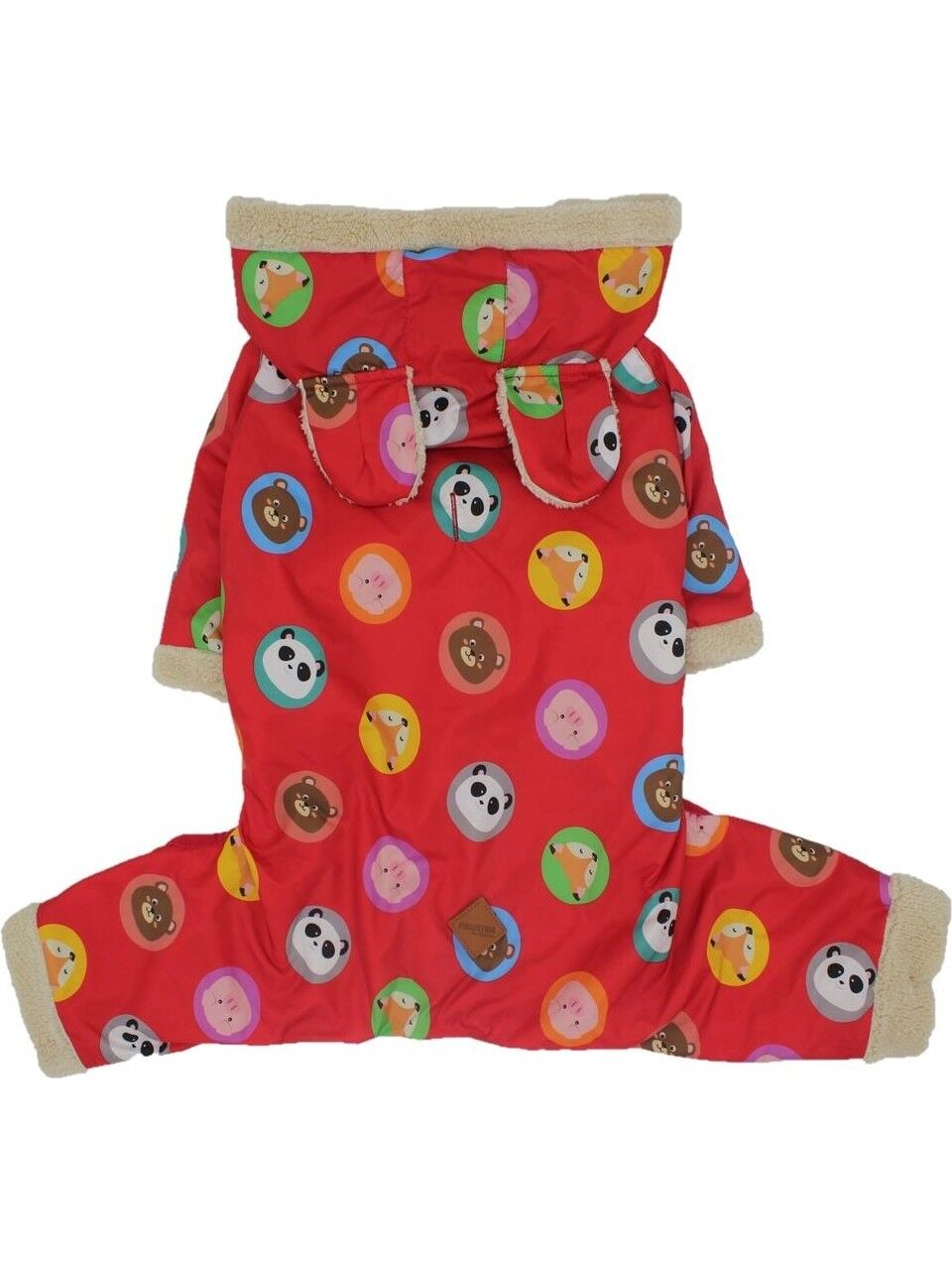 Pawstar Kırmızı Animals Köpek Montu – Sıcak Tutucu, Şık, Büyük Irklar İçin