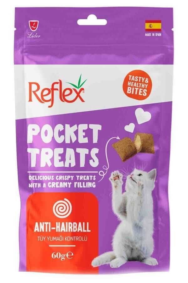 REFLEX POCKET TREATS HAIRBALL CONTROL 60 GR