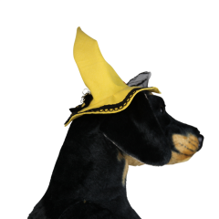 Halloween Cadı Köpek Şapkası – Sarı (Medium)