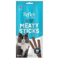 REFLEX PLUS SOMONLU ÇUBUK YETİŞKİN KEDİ ÖDÜL MAMASI 3*5 G