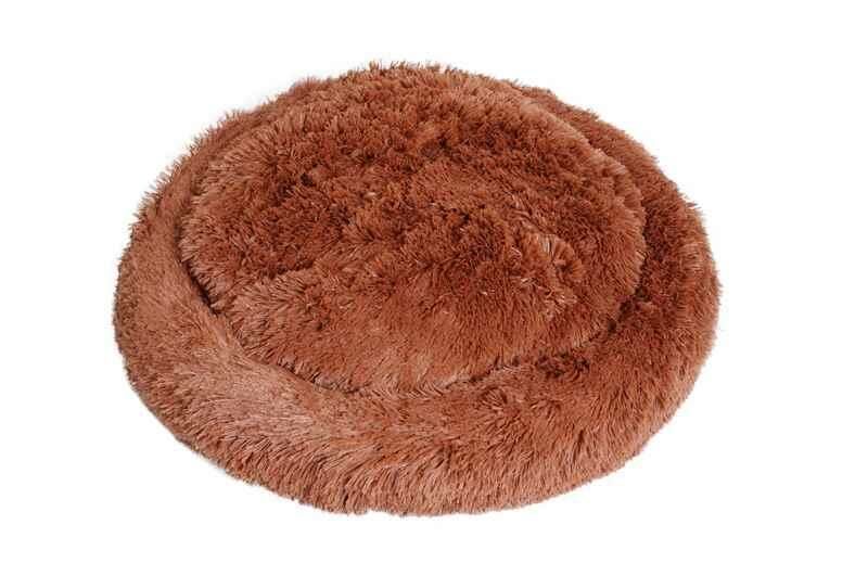 Peggy Pofuduk Camel Kedi ve Köpek Yatağı – Kaydırmaz Tabanlı, Anti-Stres Tasarım