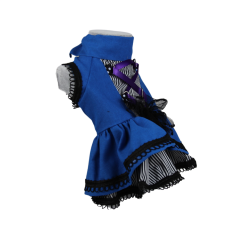 Halloween Cadı Köpek Elbisesi – Mavi (Medium)