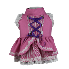 Halloween Cadı Köpek Elbisesi – Pembe (Medium)