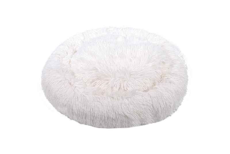 Peggy Pofuduk Beyaz/Ekru Kedi ve Köpek Yatağı L – Kaydırmaz Tabanlı, Anti-Stres Tasarım