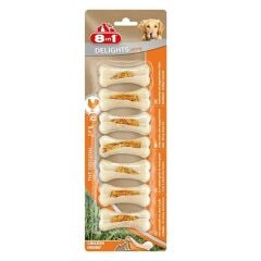 Delights Strong Tavuklu Deri Köpek Kemiği XS 7'Li