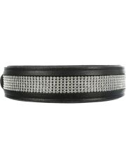 Trixie Köpek Boyun Tasması – Deri Üzeri Taşlı (57–66 cm, 40 mm, L-XL)