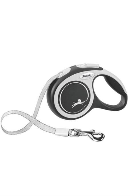 New Comfort Otomatik Şerit Köpek Gezdirme Kayışı 5m [L] (Siyah)