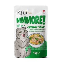 REFLEX PLUS MMMORE TON BALIKLI,USKUMRULU VE BROKOLİLİ KREMALI KEDİ ÇORBASI 40 G