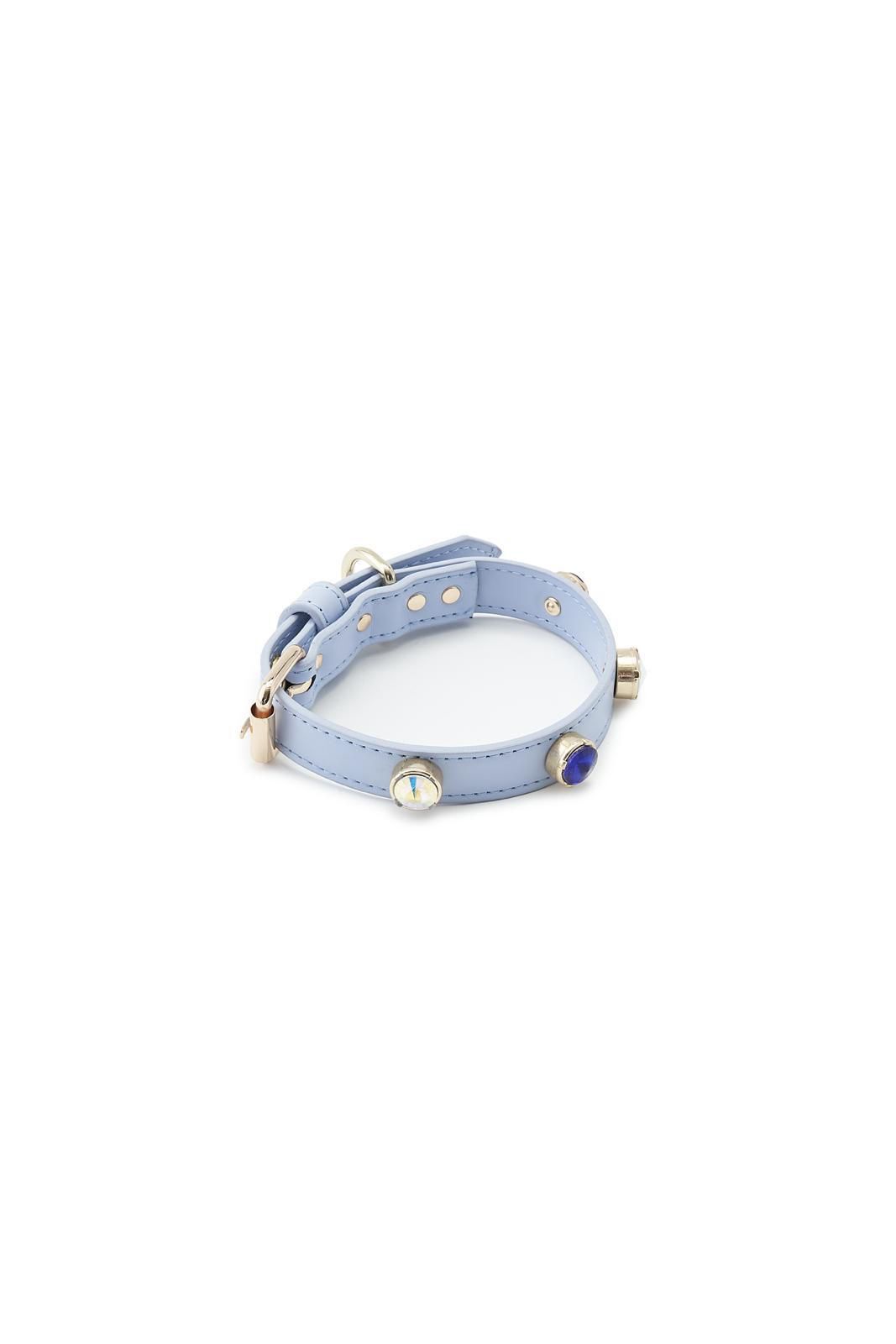 SWAROVSKİ AÇIK MAVİ BOYUN TASMASI XSMALL