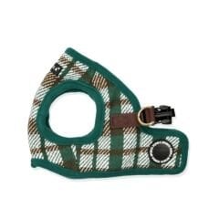 PUPPIA FESTIVE HARNESS A/GREEN/S
