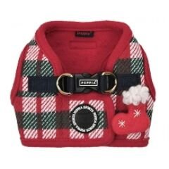 PUPPIA FESTIVE HARNESS B/RED/XL KÖPEK GÖĞÜS TASMASI XLARGE